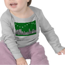 valentines NYC in green T-shirts