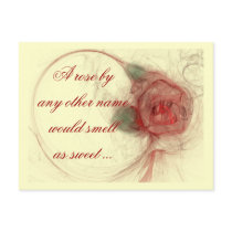 VALENTINE'S ROSE postcards