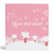 Valentine's snow binder (your text here) binders