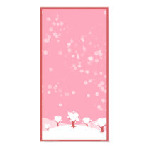 Valentine's snow print - tall (Customizable!) posters