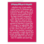 Valentine's Sucks Greeting Card cards