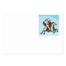 Valkyrie Amazon Warrior Riding Horse Business Card Template