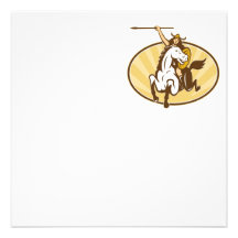 Valkyrie Riding Horse Retro Custom Invite