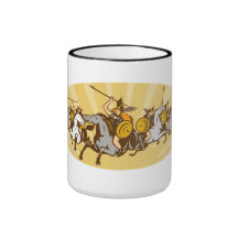 Valkyrie Riding Horse Retro Mugs