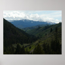 Vallée en Idaho Affiche