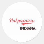 Valparaiso Indiana City Classic Round Sticker