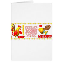 ValxArt 1957 2017 zodiac fire rooster Aquarius Greeting Cards