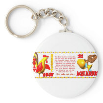 ValxArt 1957 2017 zodiac fire rooster Aquarius Keychain