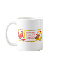 Valxart 1957 2017 zodiac fire rooster born Aries Coffee Mug