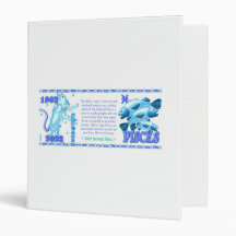 Valxart 1962 2022 Zodiac WaterTiger born Pisces 3 Ring Binders