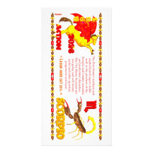 Valxart 1966 2026 Fire Sheep zodiac Scorpio Photo Card Template