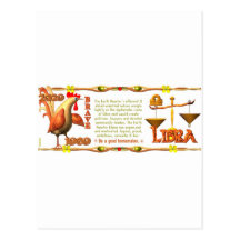 Valxart 1969 2029 Earth Roster zodiac Libra Post Card