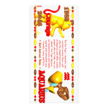 Valxart 1986 2046 FireTiger zodiac Aquarius Photo Greeting Card