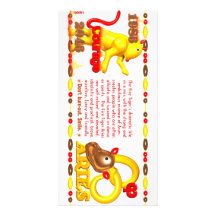 Valxart 1986 2046 FireTiger zodiac Aries Customized Photo Card