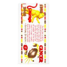 Valxart 1986 2046 FireTiger zodiac Cancer Custom Photo Card