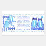 Valxart 2003 1943 2063 Gémeaux de WaterSheep de zo Autocollant En Rectangle