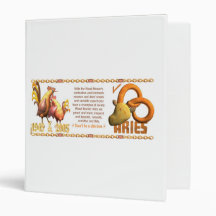 Valxart 2005 1945 2065 zodiac WoodRooster Aries Binders