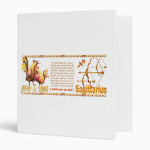 Valxart 2005 1945 zodiac WoodRooster  Sagittarius 3 Ring Binder