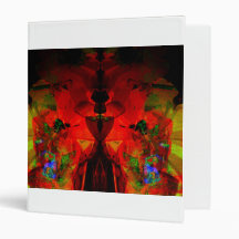 Valxart abstract jello art 3 ring binders