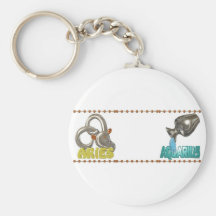 ValxArt Aries Aquarius zodiac friendship Key Chains