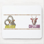 Valxart Aries Capricorn zodiac friendship Mousepad