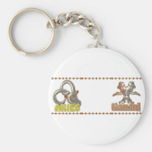 ValxArt Aries Gemini zodiac friendship Keychains