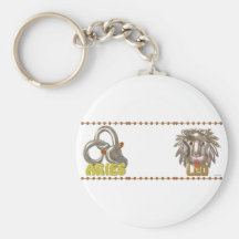 ValxArt Aries Leo zodiac friendship Keychains
