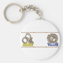 Valxart Aries Virgo zodiac friendship Key Chain