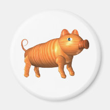 Valxart.com wood pig zodiac gifts fridge magnet