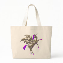 Valxart flying horse friendship designs tote bag