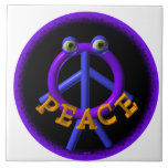 Valxart Peace man is funnier than war Ceramic Tile