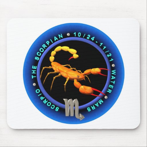 Valxart Scorpio zodiac logo Mouse Pads