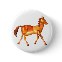 Valxart wood horse zodiac design buttons