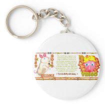 ValxArt Zodiac Earth Pig Virgo born 1959 2019 Key Chains