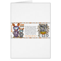 ValxArt Zodiac metal rat Leo born 1960 2020 Greeting Cards