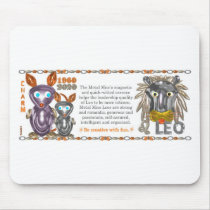ValxArt Zodiac metal rat Leo born 1960 2020 Mouse Pads