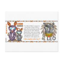 ValxArt Zodiac metal rat Leo born 1960 2020 Postcard