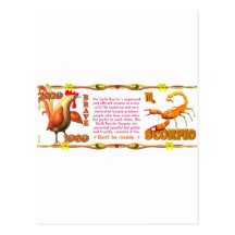 Valxart's 1969 Earth Roster zodiac Scorpio Post Cards