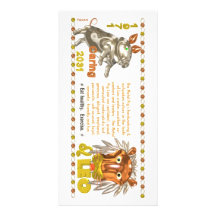 Valxart's 1971 2031 MetalPig zodiac born Leo Picture Card