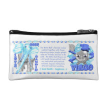 Valxart's 1973 Zodiac water Bull born Virgo Cosmetic Bags