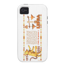 Valxart's 1974 Wood Tiger zodiac born Libra iPhone 4/4S Cases