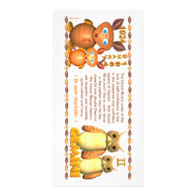 Valxart's 1984 2044 WoodRat zodiac born Gemini Photo Card
