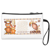 Valxart's 1984 Wood Rat zodiac born Cancer Wristlet Purse