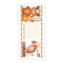 Valxart's 1984 Wood Rat zodiac born Cancer Photo Card Template
