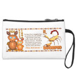 Valxart's 1984 WoodRat zodiac born Pisces Wristlet Purses