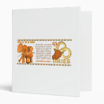 Valxart's 1985 zodiac wood bull born Aries 3 Ring Binder
