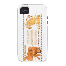 Valxart's 1985 zodiac wood bull born Cancer iPhone 4 Cases