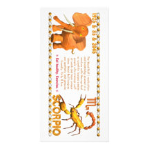 Valxart's 1985 zodiac wood bull born Scorpio Photo Cards