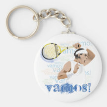 Vamos Tennis Keychain