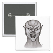Vampir black and white design anstecknadel